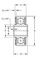 Aerospace - Airframe Control Ball Bearings - KP-ASeries Line Drawing.JPG